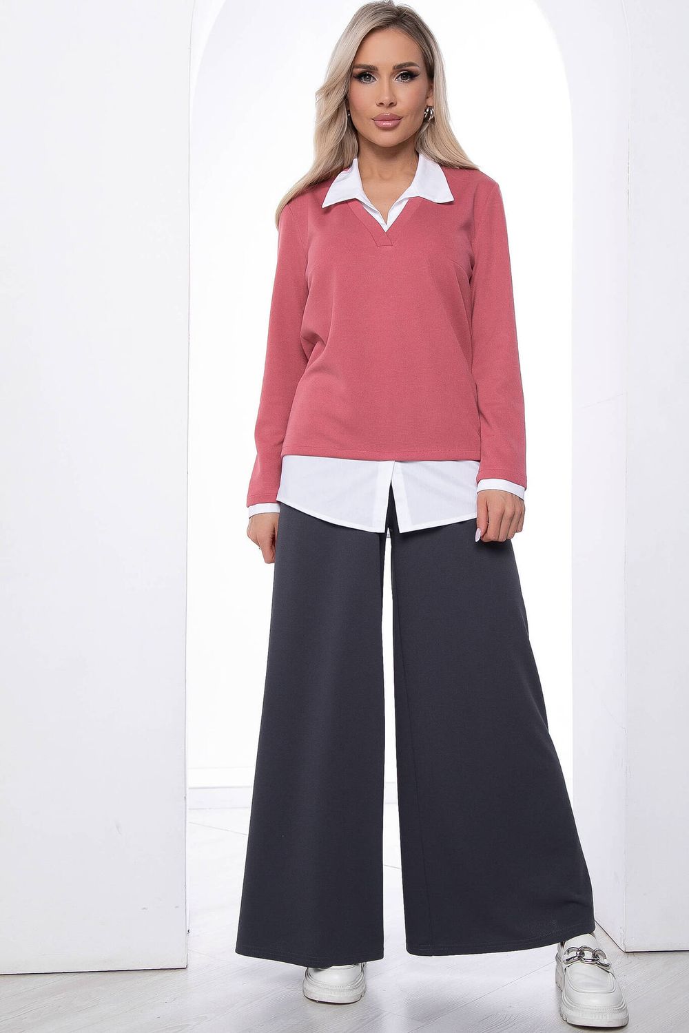 Джемпер "На высоте" (коралл) Б8866 LT Collection