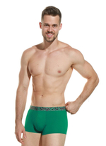 Мужские трусы-боксеры с широкой резинкой с рисунком в виде сот (Размер: XXL) (Цвет: черный)