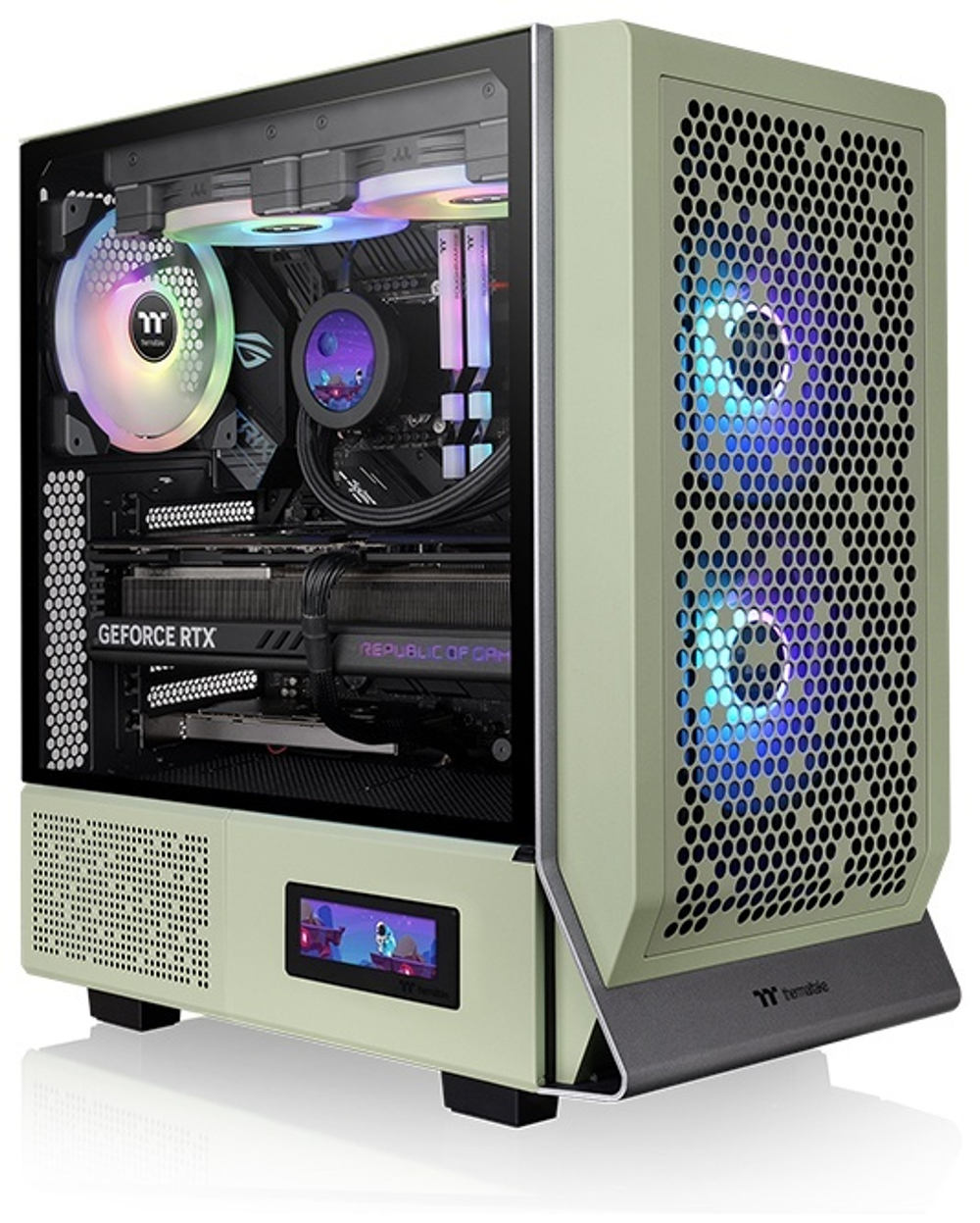 Корпус Thermaltake Ceres 300 TG ARGB Matcha Green зеленый