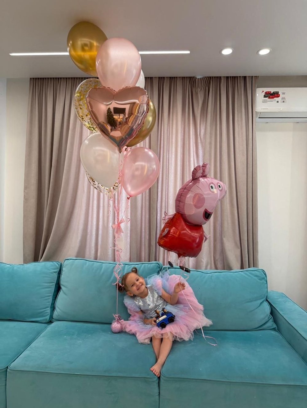 Воздушные гелиевые шары Свинка Пеппа №4459