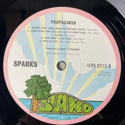 Винтажная виниловая пластинка LP Sparks Propaganda (Англия 1974) Island Records