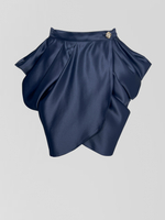 Костюм Bisher из корсета без лямок на молнии и атласной юбки с защипами