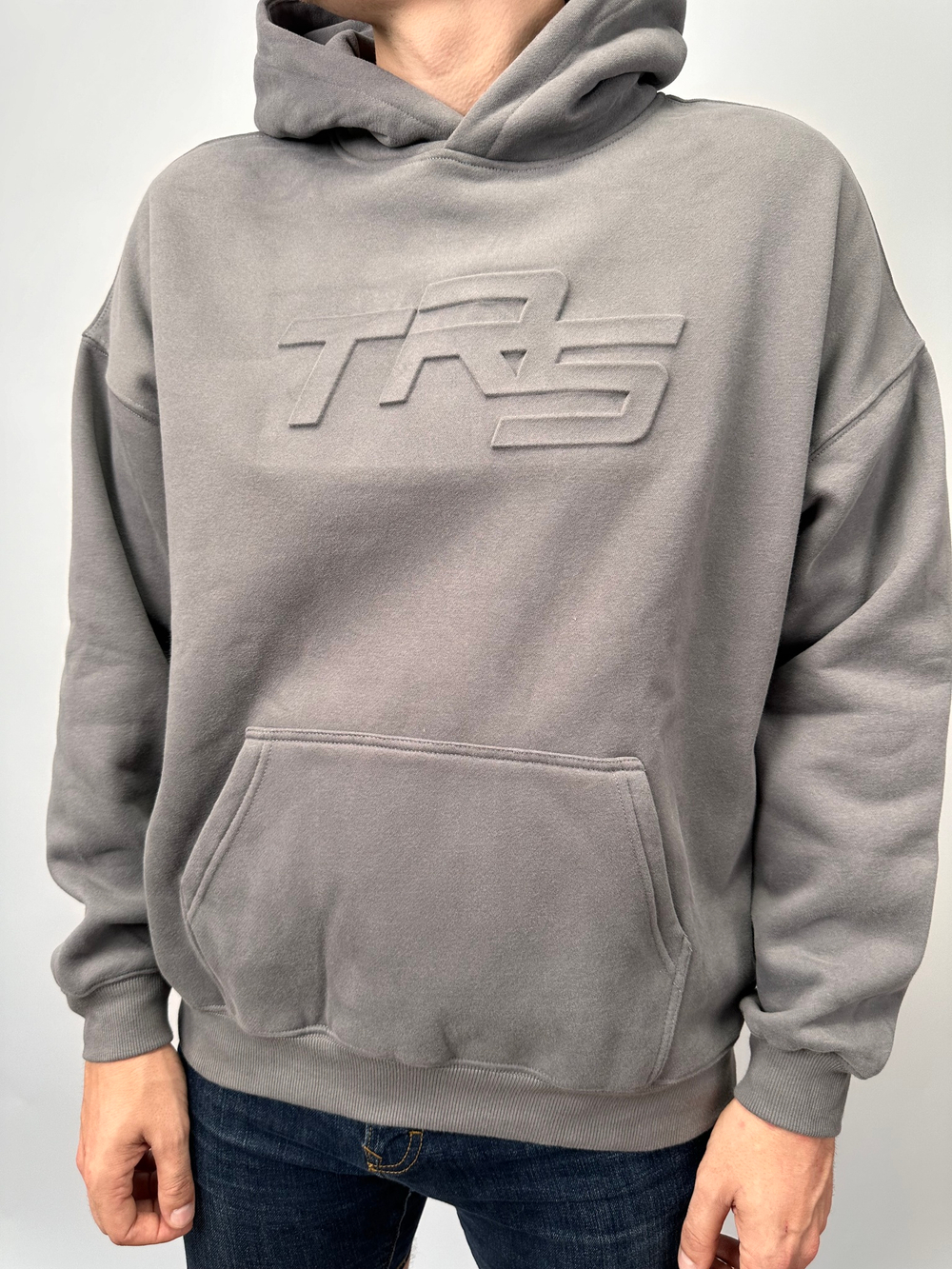 Oversize Худи " TRS " grey