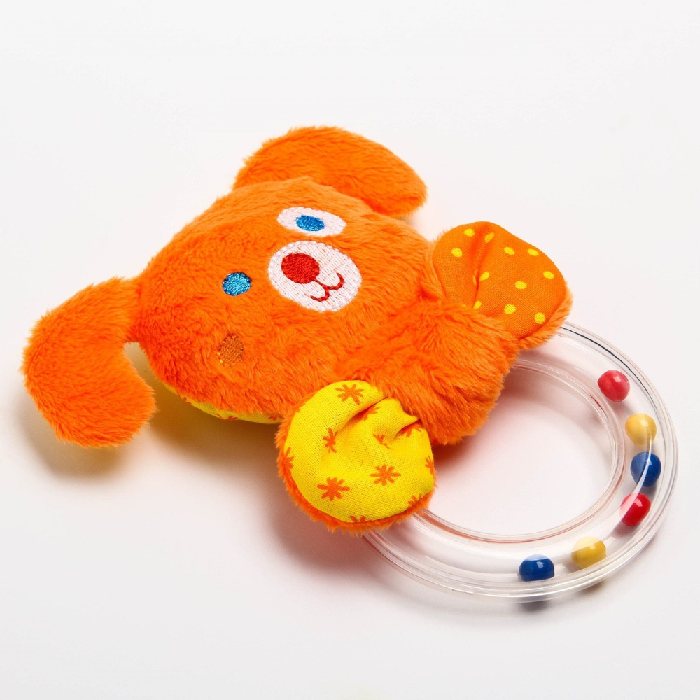 2204414 Погремушка «ШуМякиши» Мистер Том / Мистер Тед / Мистер Гуф, с колечком, виды МИКС