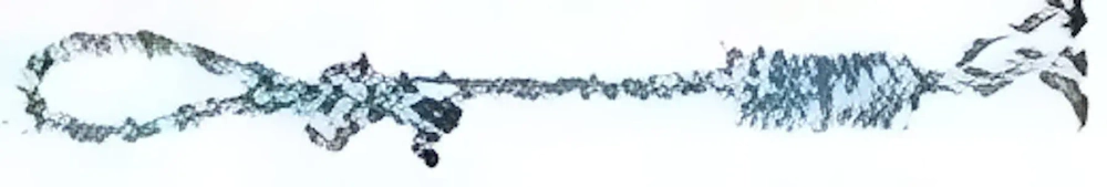 Игрушка - канат для собак мелких и средних пород «НЕСКУЧАЙКА», цвет синий/голубой, 47см