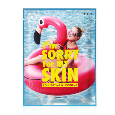 Тканевая маска с охлаждающим действием I'm Sorry for My Skin S.O.S Jelly Mask-Soothing (Flamingo) 33 мл.