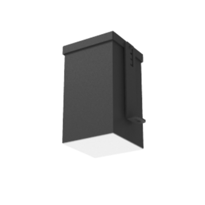 Светильник LED DL-Grill для потолка Грильято 100х100мм 12Вт 4000К 90х90х160мм IP54 RAL9005 черный муар VARTON