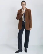 Жакет ЗАМША, Горчичный