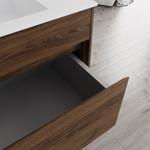 Тумба под раковину Vincea Chiara 800 подвесная, 1 выкатной ящик soft-close, C.Oak