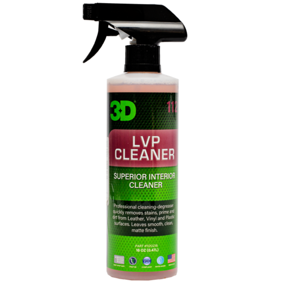 3D  LVP Cleaner 16 oz 0,47 л (Очиститель кожи винила и пластика, чистящее средство ) , 112OZ16