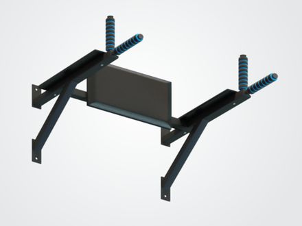 Брусья-пресс настенные ПульсАп+Пресс цв. белый Черный (матовый)