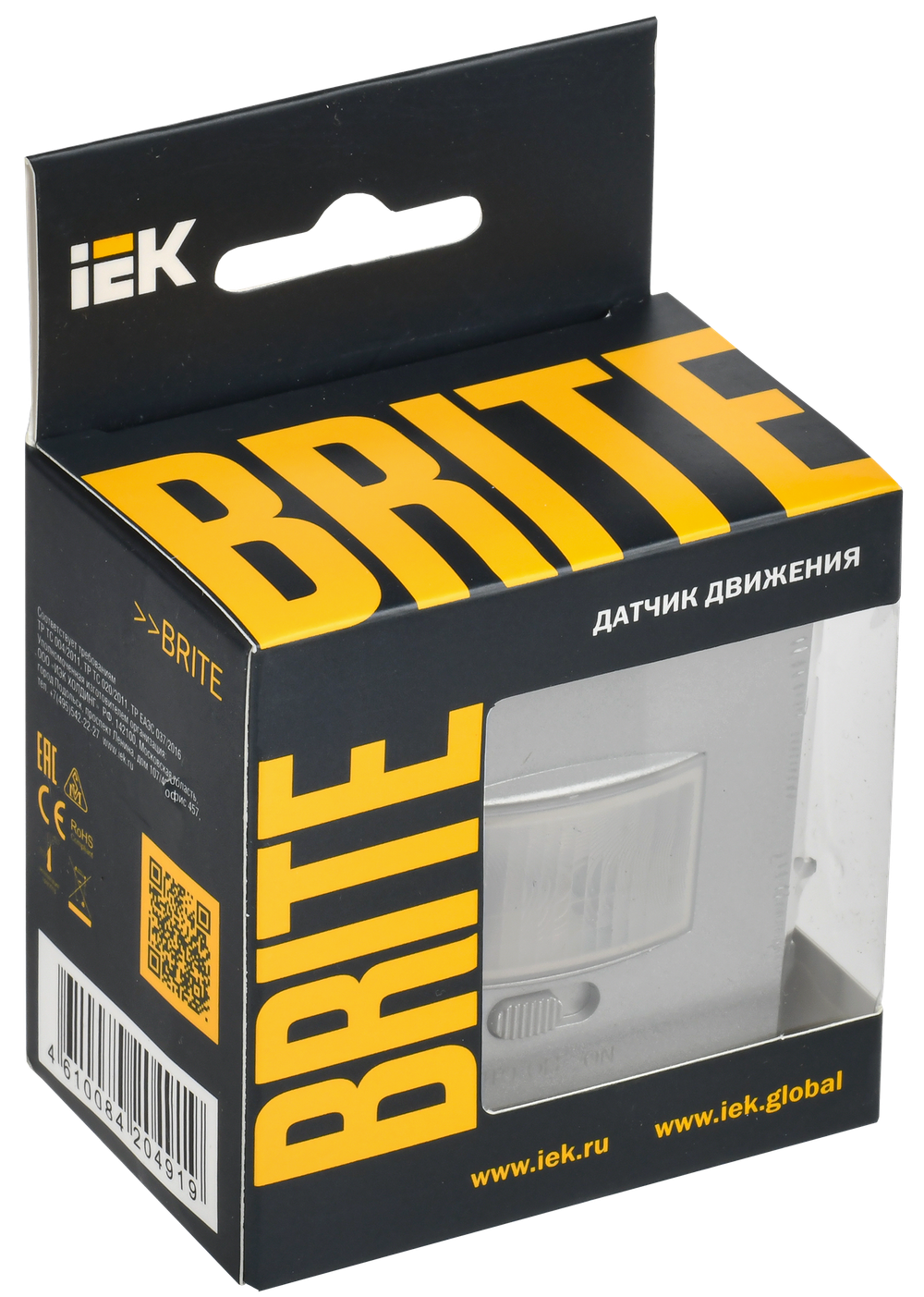 BRITE Датчик движения ДС10-1-БрА алюминий IEK