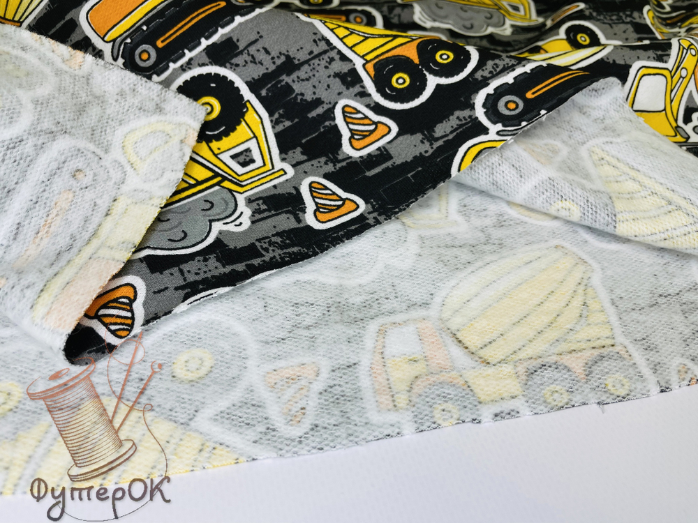 Футер 2-нитка НАЧЕС ТРАКТОРА на темном