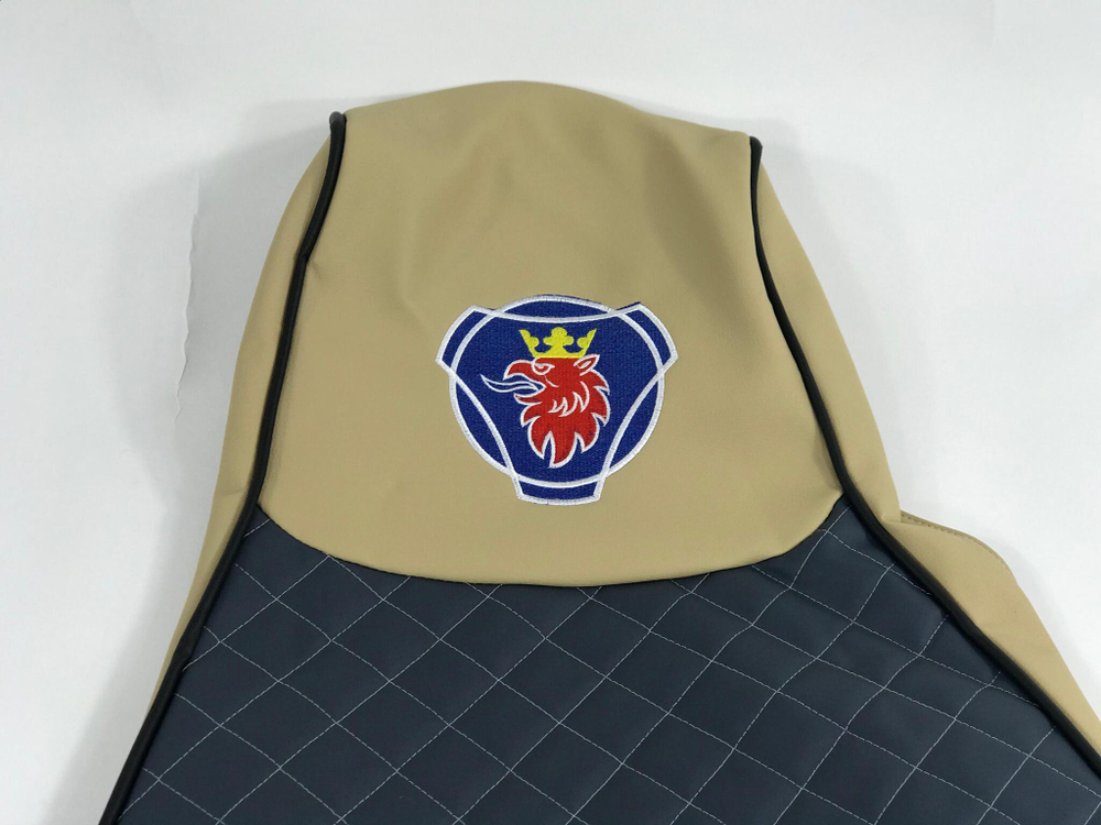 Чехлы Премиум стеганные кожаные SCANIA R/P/G 2004-2014 г. S21