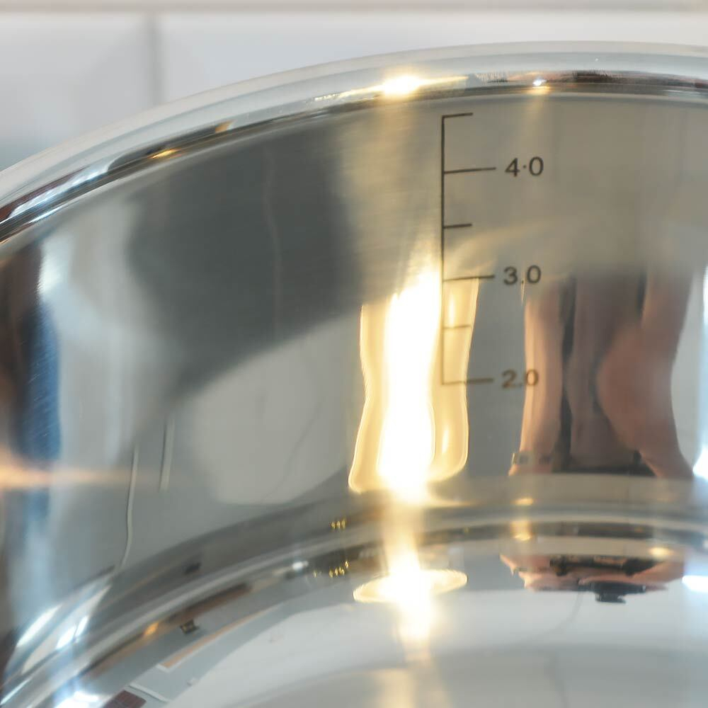 Кастрюля 5л нерж, 3-х слойное капсулированное дно, индукция, НМ 5324