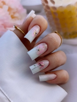 Lucky Rose Слайдеры наклейки для длинных ногтей 414