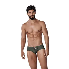 Мужские плавки зеленые Clever Moda KIN SWIMSUIT BRIEF 132810