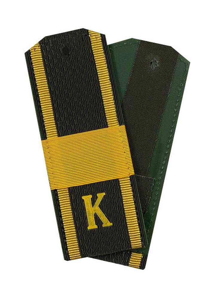 Погоны МО для курсантов (с галуном) пластиковые старший сержант