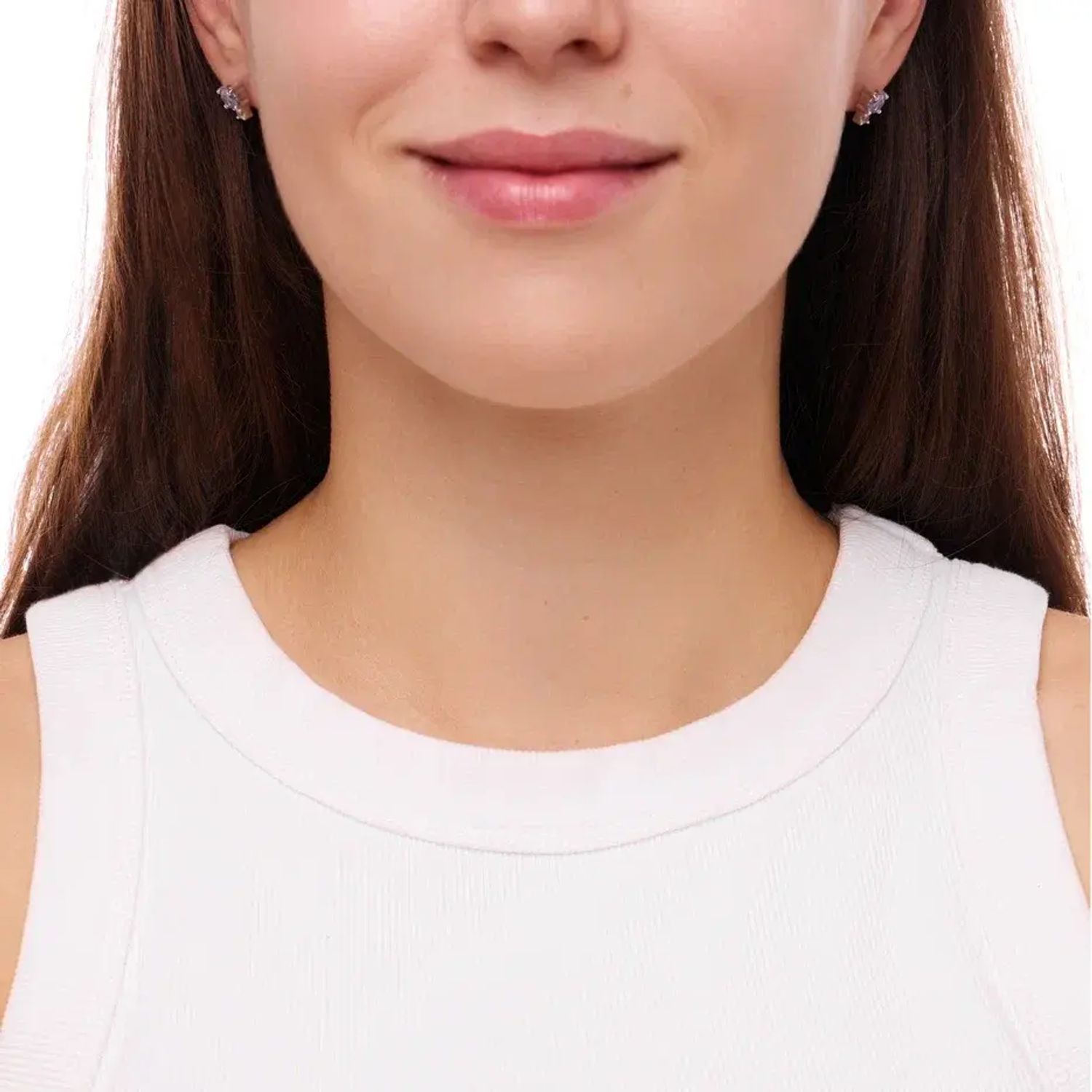 Серьги Серебряный Деликатный Микс – Сиреневые