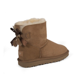 Угги Mini Bailey Bow Fur Brush Boot Chestnut