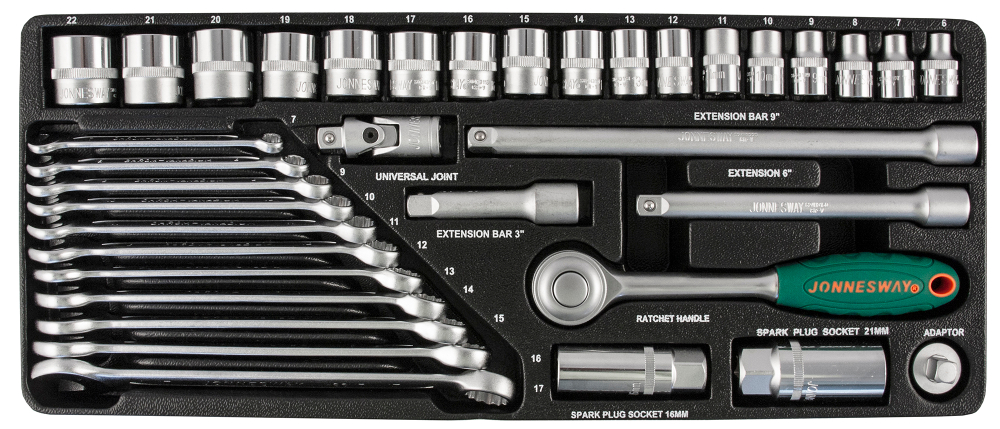 S04H3536S Набор головок торцевых 3/8"DR, 36 предметов