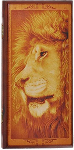 Нардя деревянные "Лев" 2 игры ( шашки, нарды), игральная доска 50 x 50 см. SA-42805