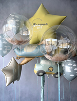 Набор шаров "Звезда и облака" с фигурами