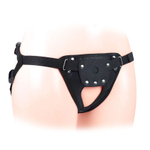 Черные трусики для страпона в комплекте с коннектором (Цвет: черный)