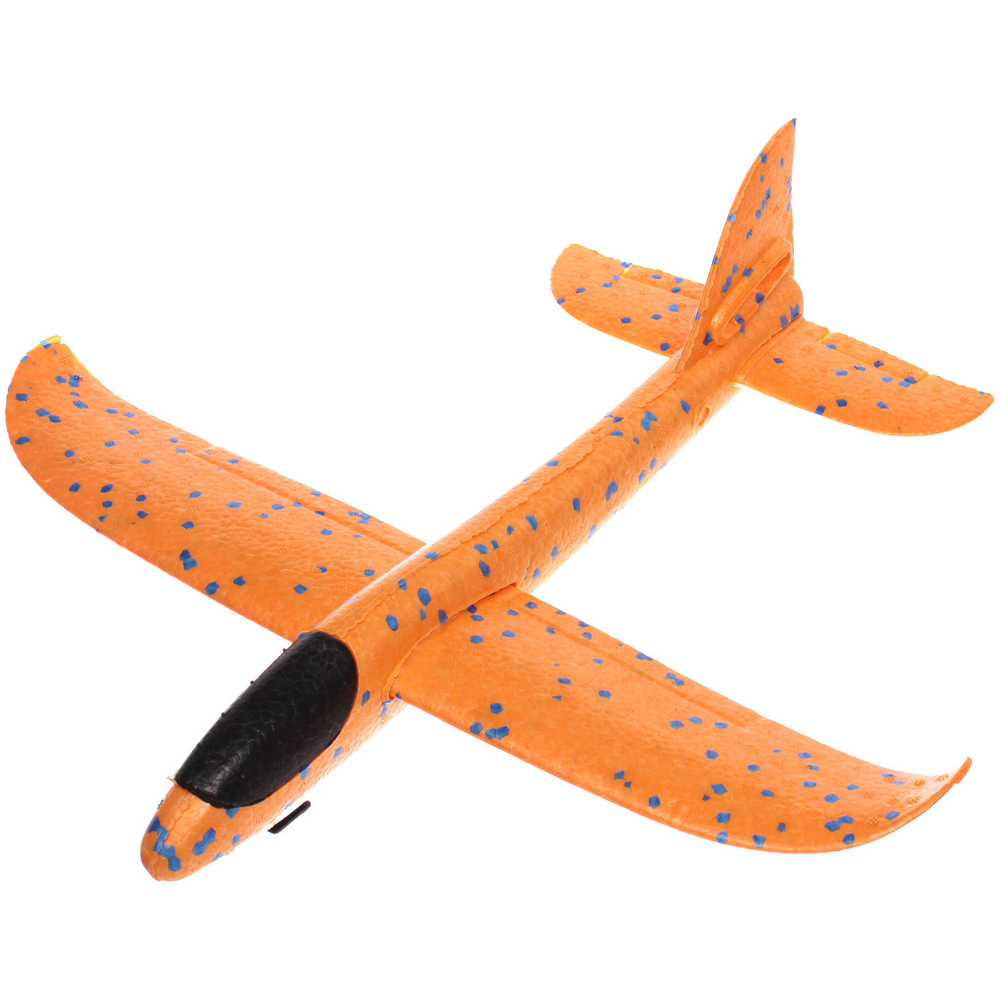 Самолет метательный «Истребитель» 35*37 см, запуск с пистолета, микс