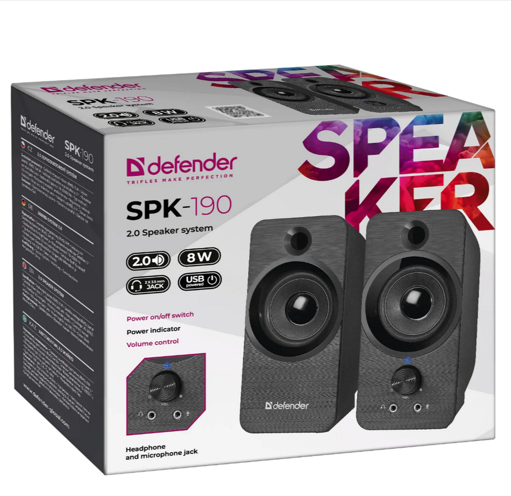 Акустика 2.0 Defender SPK 190