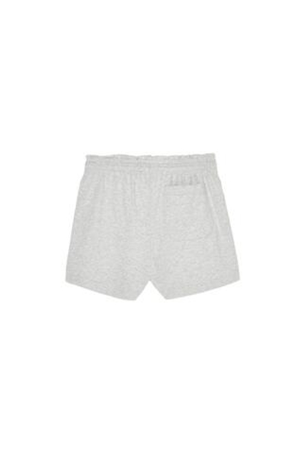 ZARA X BENITO ANTONIO ХЛОПКОВЫЕ ШОРТЫ С ЭЛАСТИЧНЫМ ПОЯСОМ, СЕРЫЙ МЕЛАНЖ