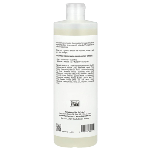 Mild By Nature, Nature's Gate, гель для душа, с гранатом и подсолнечником, 473 мл (16 жидк. унций)