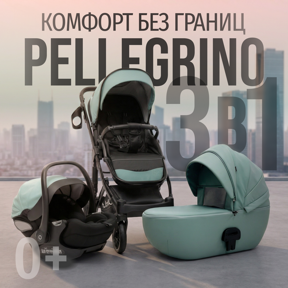Модульная коляска BubaGO Pellegrino 3в1