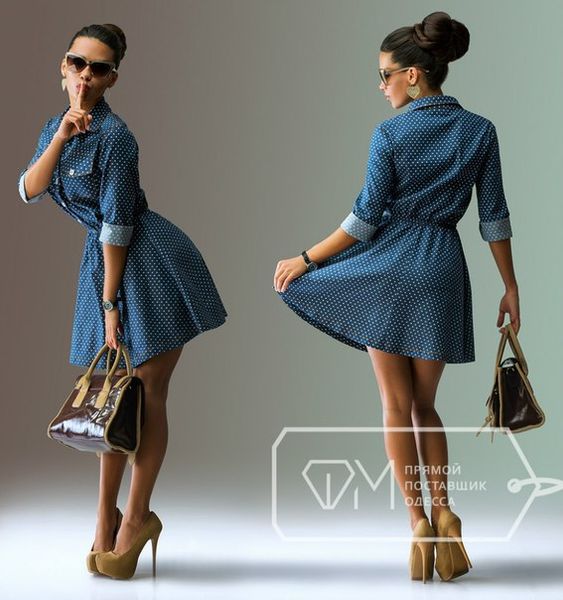 Джинсовое платье – всегда выигрышный вариант Джинсовое платье – всегда выигрышный вариант