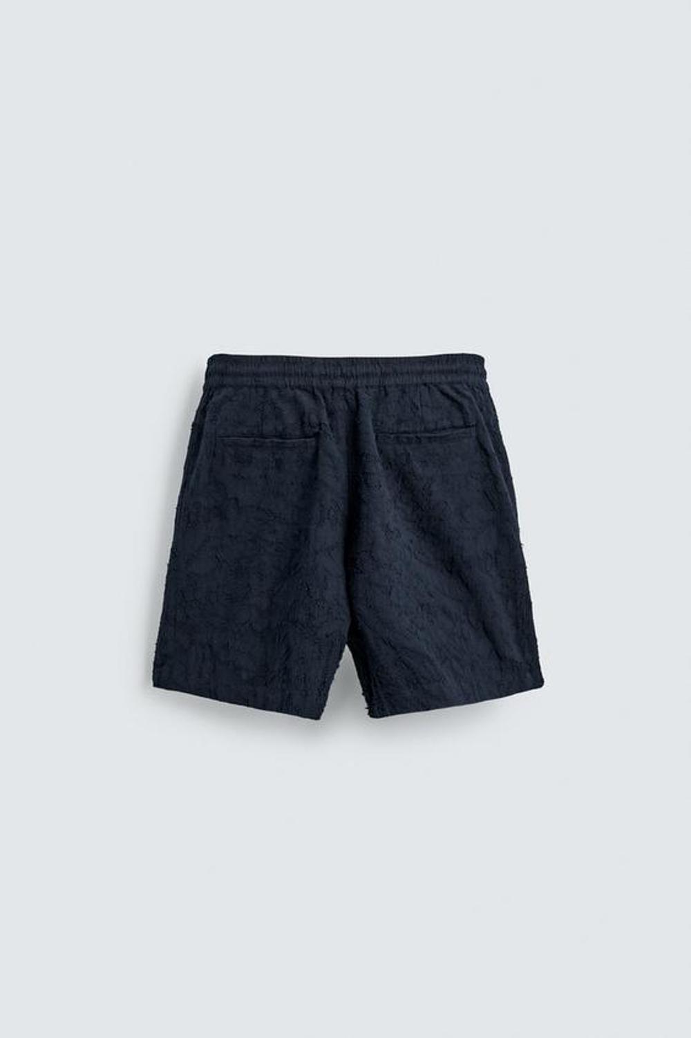 ZARA ЖАККАРДОВЫЕ ШОРТЫ, МОРСКОЙ СИНИЙ