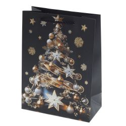 GAEM Пакет подарочный (бумага 210г/м2, блок 12шт), L18 W8,5 H24 см, 4в.