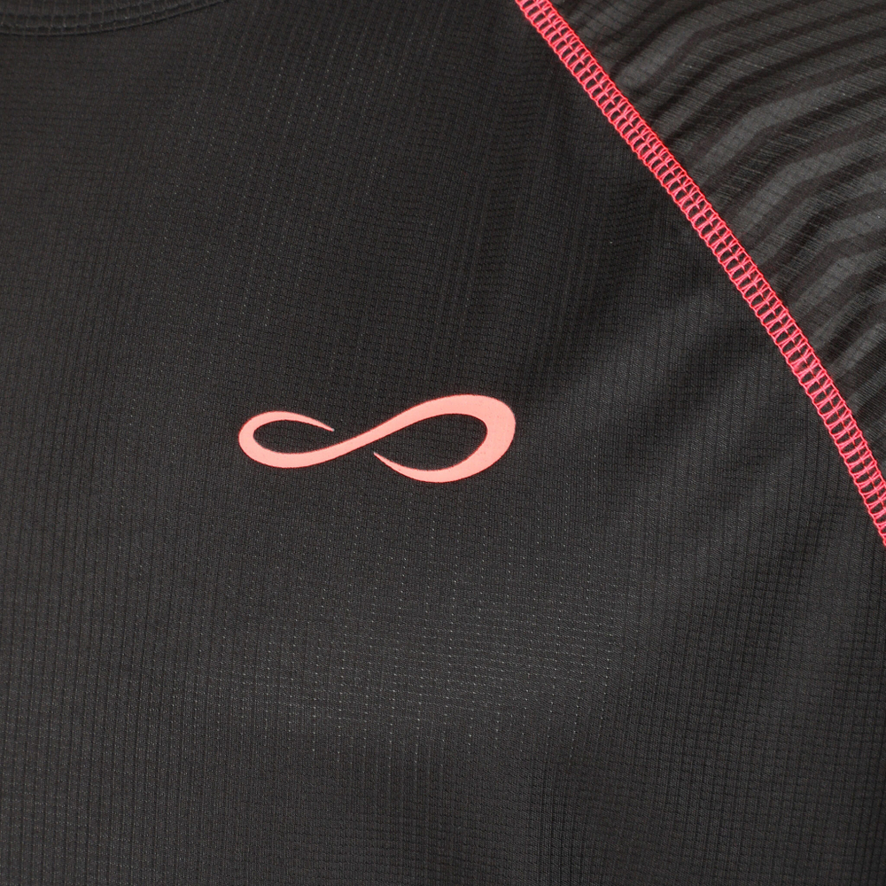 Мужское теннисное поло Endless Feisty Sleeves T-Shirt Men - Black, Pink