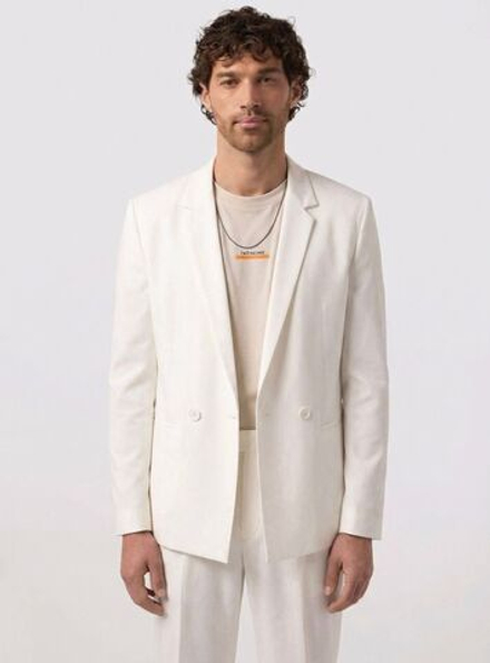 Мужской костюм оверсайз (белый) А61