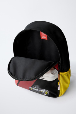 ZARA ШКОЛЬНЫЙ РЮКЗАК HOT WHEELS ™ MATTEL, ЧЕРНЫЙ