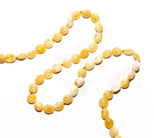 Держатель для очков из натурального янтаря, длина 70 см. Цепочка для очков натуральный камень