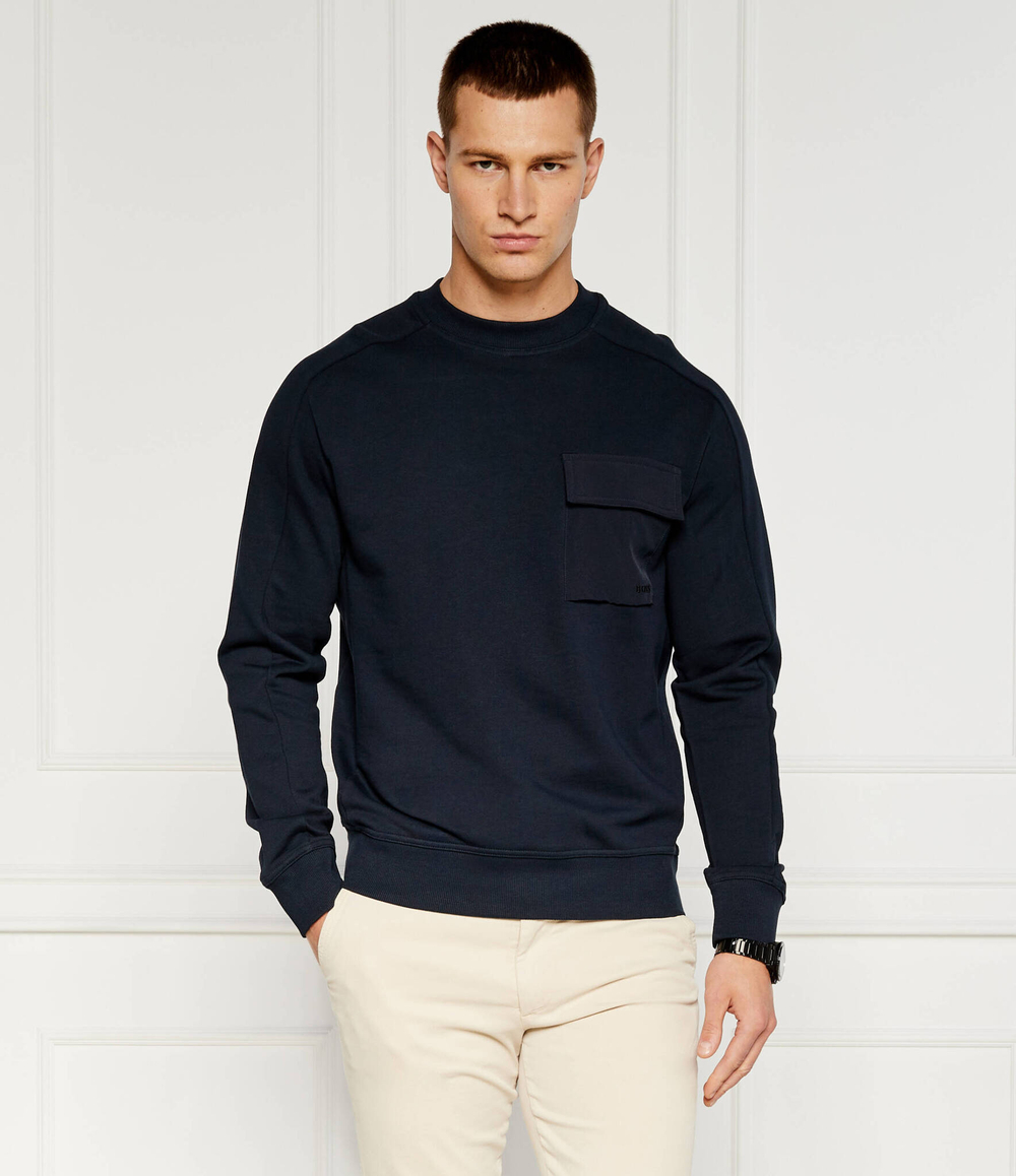 Худи We_PocketCargo BOSS ORANGE - темно-синий(50522481)