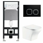 Унитаз с инсталляцией WeltWasser AMBERG 506 + ODENBACH 004 GL-WT + AMBERG RD-BL