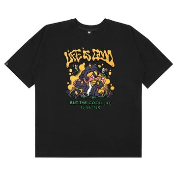 Футболка HOOK Фрог оверсайз чёрный