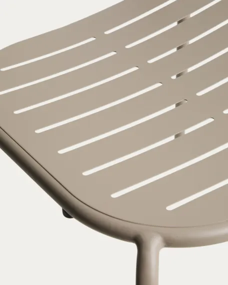 Уличный стул Brai из оцинкованной стали бежевого цвета