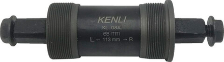 Каретка Kenli резьба BC 1,37"x24T L/R, пром. подшипники, L:BB68*113 мм, сталь BB-KL-08A-68/113-B