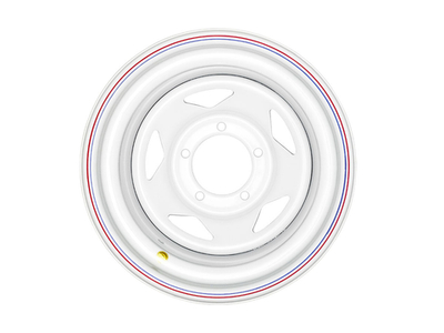 Диск усиленный УАЗ стальной белый 5x139,7 10xR15 d110 ET-44 (треугольник)
