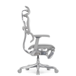 Кресло FALTO Ergohuman Luxury 2 с подножкой ( серый каркас /сетка светлаяT-168-B2 Natural)