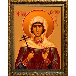 Виктория Кулузская святая мученица. Икона на холсте.