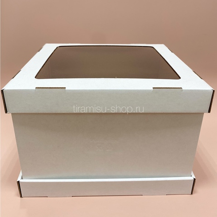 Коробка для торта усиленная 24 х 24 х 20 см