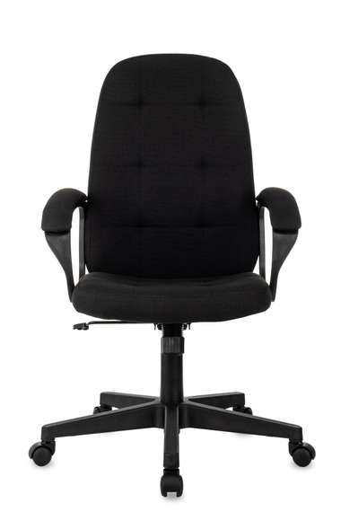 Кресло руководителя Бюрократ CH 002 Fabric черный 3C11 крестов. пластик